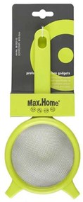 Σουρωτήρι Τσαγιού OL03520018 18cm Πλαστικό Green Max Home Ατσάλι,Πλαστικό