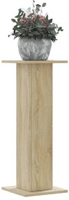 vidaXL Βάσεις Φυτών 2 Τεμ. Sonoma Δρυς 30x30x80 εκ. Επεξεργασμένο Ξύλο