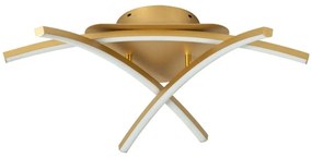 Φωτιστικό Οροφής - Πλαφονιέρα 77-8173 Led 65-3 Xena Brushed Gold Homelighting Aluminum,Acrylic