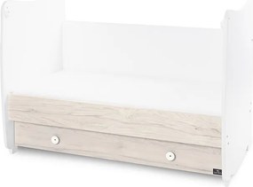 BED DREAM 70/140 COLOUR WHITE/LIGHT OAK NEW