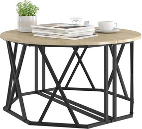 vidaXL Τραπεζάκι σαλονιού Δρύς Sonoma 80 x 80 x 42 cm