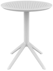 SKY WHITE Φ60X74εκ. ΤΡΑΠΕΖΙ ΠΤΥΣ/ΝΟ ΠΟΛ/ΝΙΟΥ