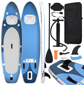 vidaXL Σανίδα SUP Φουσκωτή Σετ Θαλασσί 360 x 81 x 10 εκ.
