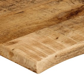 vidaXL Επιφάνεια Τραπεζιού 120x60x2,5 εκ. Live Edge Μασίφ Ξύλο Μάνγκο