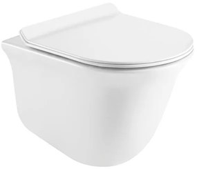 Pyramis Semeli Rimless Λεκάνη Κρεμαστή Λευκή 485 x 360 x 360mm και Καπάκι