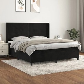 ΚΡΕΒΑΤΙ BOXSPRING ΜΕ ΣΤΡΩΜΑ ΜΑΥΡΟ 180X200 ΕΚ. ΒΕΛΟΥΔΙΝΟ 3132575