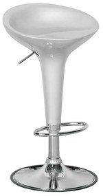 Σκαμπώ Disco Bar Χρώμιο/ABS Silver 44x40x71/92cm (Σετ 2 ΤΕΜ)