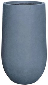 Κασπώ Πήλινο Βαρέλι 06-00-23233-M Φ36x60cm Marble Effect Light Grey Marhome Πηλός