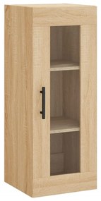 vidaXL Μπουφές Sonoma δρυς 34,5 x 34 x 180 εκ. από Επεξεργασμένο Ξύλο