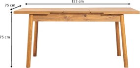 Τραπέζι Jemmy Megapap επεκτεινόμενο χρώμα atlantic pine 120/153x75x77εκ.