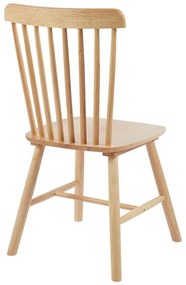 Καρέκλα Melia rubberwood σε φυσική απόχρωση 45x51x87εκ 4αδα 45x51x87 εκ.