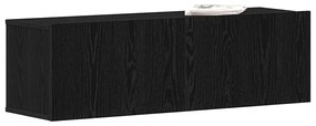 vidaXL Μαύρη Δρυς Τοίχου Τηλεοπτική Ντουλάπα 100x30x30 εκ. Κατασκευασμένη από Συνθετικό Ξύλο