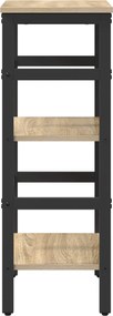 vidaXL Ράφι Βιβλίων Δρύς Sonoma 40 x 29,5 x 81 εκ Επεξεργασμένο ξύλο