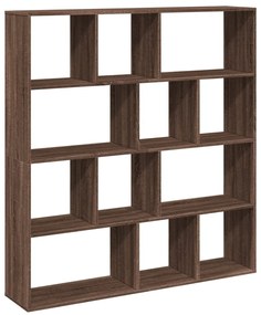 vidaXL Βιβλιοθήκη Καφέ Δρυς 132x29x141,5 εκ. από Επεξεργασμένο Ξύλο
