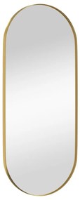 Καθρέφτης Επιτοίχιος Οβάλ Χρυσός 30 x 70 εκ. - Χρυσό