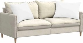 vidaXL Μαξιλάρι Καναπέ 2 pcs Λευκό 70 x 50 cm ύφασμα