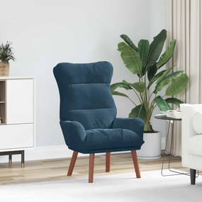 vidaXL Πολυθρόνα Μπλε 69 x 74 x 93 εκ. Βελούδο