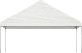 vidaXL Κιόσκι με Τέντα Λευκό 8,92 x 5,88 x 3,75 μ. από Πολυαιθυλένιο