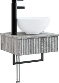 vidaXL Σετ Επίπλων Μπάνιου 6 pcs Γκρι Sonoma