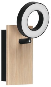 Φωτιστικό Τοίχου - Απλίκα Rielves 901202 7x15cm Led Black-Natural Eglo