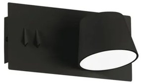 Απλίκα Φωτιστικό Τοίχου SAM 4243400 μαύρο Viokef-4243400-Μαύρο 4243400