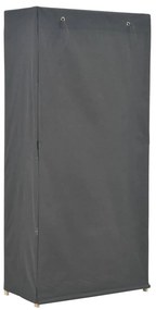 vidaXL Ντουλάπα Γκρι 79 x 40 x 170 εκ. Υφασμάτινη