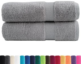 Πετσέτες Μπάνιου Premium SOLUND 2 Τεμ Γκρι 100x150 εκ 600 γρ/μ² 137311
