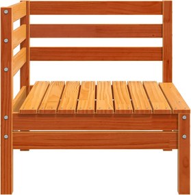 vidaXL Corner Sofa Solid pine wood Κερί Παλαίωσης Medium