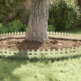 vidaXL Περιγράμματα γκαζόν 10 pcs Ασημί 103 x 0,05 x 22 εκ