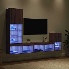 vidaXL Μονάδες Τοίχου Τηλεόρασης Artisan Oak Επεξεργασμένο ξύλο