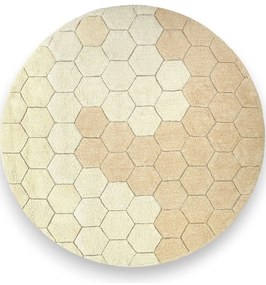 Χαλί Honeycomb LOR-C-COMB-GLD Golden Round Lorena Canals 140X140cm Round