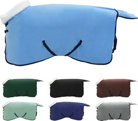 vidaXL Σαμάρι Ίππου Σκούρο Aqua 95 cm Πολικές φλις