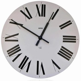 Ρολόι Τοίχου Firenze 12 W Φ36cm Abs White Alessi ABS