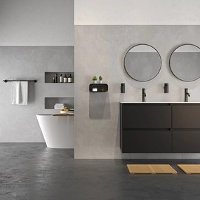 Tiger 2-Store Επιτοίχιο Ράφι 25 cm Black 1500010746