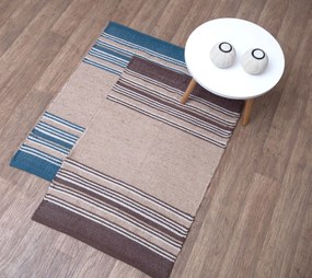 Ταπέτο Jute 60x90 Τζούνο Μπλε  Viopros