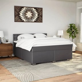 ΚΡΕΒΑΤΙ BOXSPRING ΜΕ ΣΤΡΩΜΑ ΓΚΡΙ 180X200 ΕΚ. ΣΥΝΘΕΤΙΚΟ ΔΕΡΜΑ 3288434