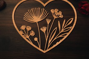 Σετ των 2 Intra απο ξύλο plywood 3mm-4mm πάχος – Ξύλο κοπής Valentine Heart Δίασταση 20x20 cm INTRAFABR-113518536