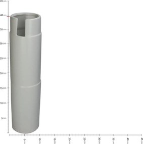 Βάζο ArteLibre Λευκό Κεραμικό 10.5x10.5x39.5cm