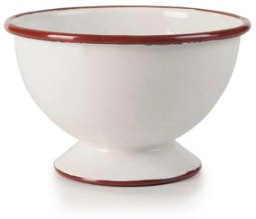 Μπωλ Εμαγιέ Bordeaux 909512 12cm White-Bordo Ibili Enamel