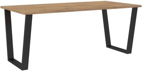 Τραπέζι Kingsale II-Fusiko Skouro-185 x 90