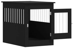 Κλουβί Σκύλου Μαύρο 55x80x68 εκ. από Επεξεργασμένο Ξύλο - Μαύρο