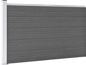 vidaXL Πάνελ Περίφραξης Γκρι 175 x 105 εκ. από WPC