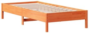 vidaXL Κρεβάτι Βιβλιοθήκη Χωρίς Στρώμα 90x200 εκ. Μασίφ Ξύλο Πεύκου