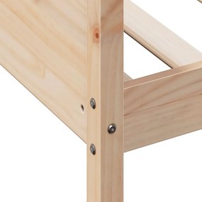 vidaXL Day Bed Φυσικό 90 x 200 cm Solid pine wood, Plywood slats