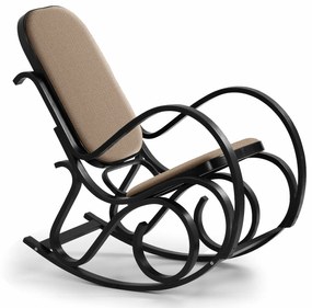 Κουνιστή καρέκλα Houston 548, Wenge, 95x52x90cm, 12 kg, Ταπισερί, Ξύλινα, Ξύλο, Ξύλο: Σημύδα | Epipla1.gr
