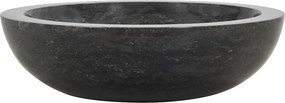 vidaXL Νιπτήρας Μαύρος 40 x 12 εκ. Μαρμάρινος