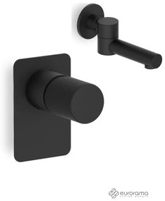 Eurorama Eletta Tecno Black Matt Μίκτης Εντοιχισμού+ Περιστρεφόμενο Στόμιο