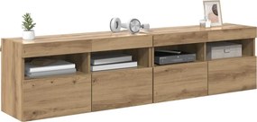 vidaXL Βάσεις τηλεόρασης 2 pcs Artisan Oak Επεξεργασμένο ξύλο