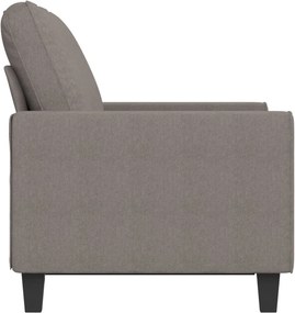 vidaXL Καναπές Διθέσιος Taupe 120 εκ. Υφασμάτινος