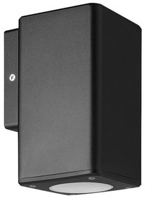 Adeleq Σποτ Pc Επίτοιχο Μονής Κατεύθυνσης Τετράγωνο H76Mm Gu10 Ip54 Μαύρο 3-076011